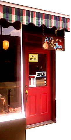 storefront with sign